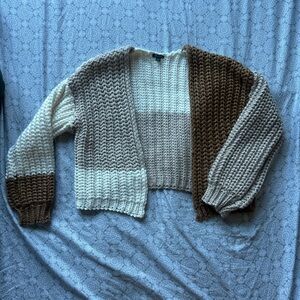 Wild Fable Chunky Knit Colorblock Caridgan